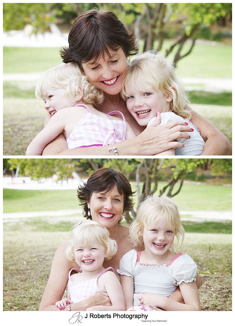 MOther with her daughters - sydney family portrait photography